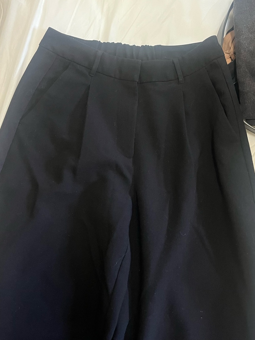 Old Navy Black High-Waist Wide-Leg Pants Petite